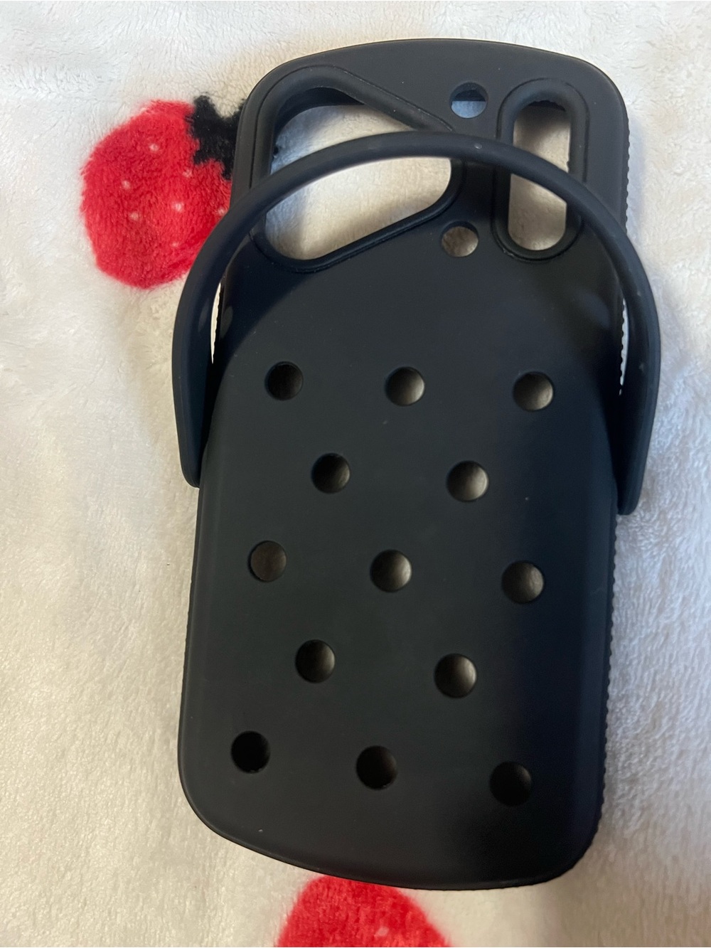 iPhone 17pro Crocs Silicone Phone Case with Hand Strap
